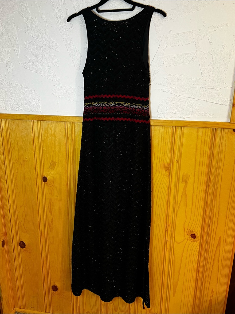 Cecilia Prado Rowan Black Knit Slit Maxi Sweater Dress Sz-S - Picture 7 of 11